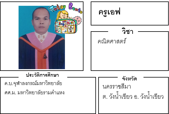 ติวเตอร์เบนโตะ-เอฟ ติวเตอร์เบนโตะ-เอฟ