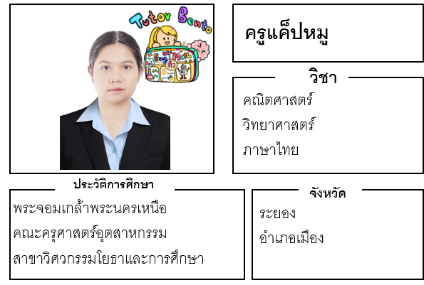 ติวเตอร์เบนโตะ-แค็ปหมู