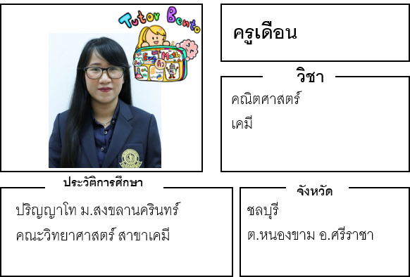 ติวเตอร์เบนโตะ-เดือน