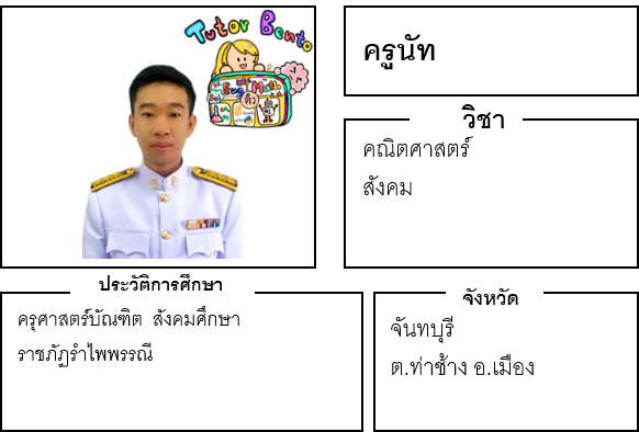 ติวเตอร์เบนโตะ-นัท ติวเตอร์เบนโตะ-นัท