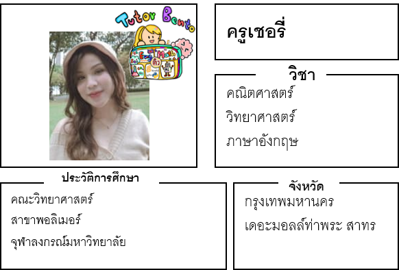 ติวเตอร์เบนโตะ-เชอรี่