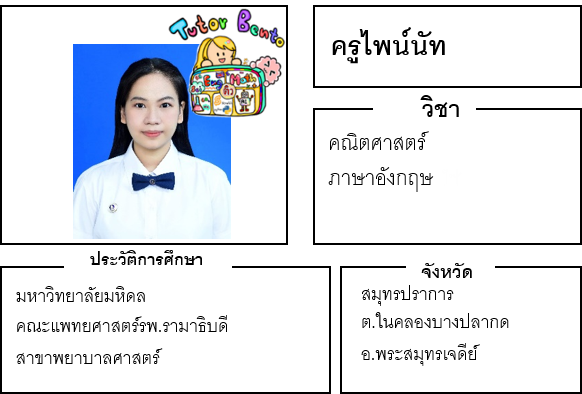 ติวเตอร์เบนโตะ-ไพน์นัท