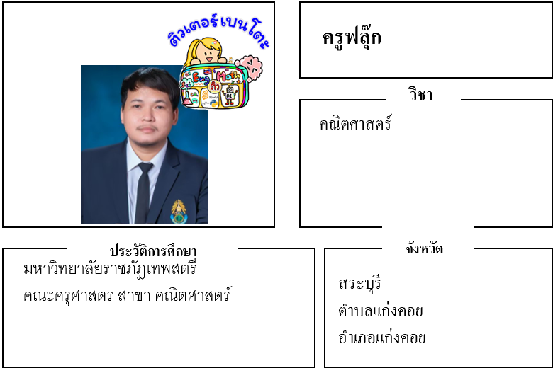 ติวเตอร์เบนโตะ-ฟลุ๊ก ติวเตอร์เบนโตะ-ฟลุ๊ก