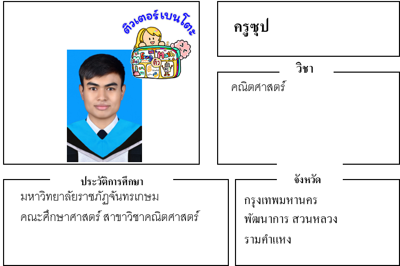 ครูสอนพิเศษ ครูซุป 22558 คณิตศาสตร์ พัฒนาการ สวนหลวง รามคำแหง