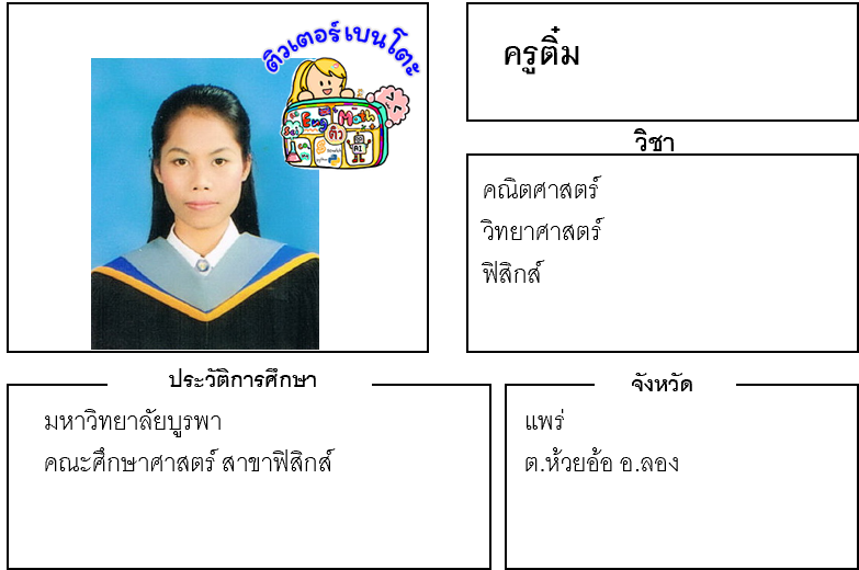 ครูสอนพิเศษ ครูติ๋ม 22664 คณิตศาสตร์ วิทยาศาสตร์ ฟิสิกส์ ห้วยอ้อ ลอง แพร่ ครูสอนพิเศษ ครูติ๋ม 22664 คณิตศาสตร์ วิทยาศาสตร์ ฟิสิกส์ ห้วยอ้อ ลอง แพร่