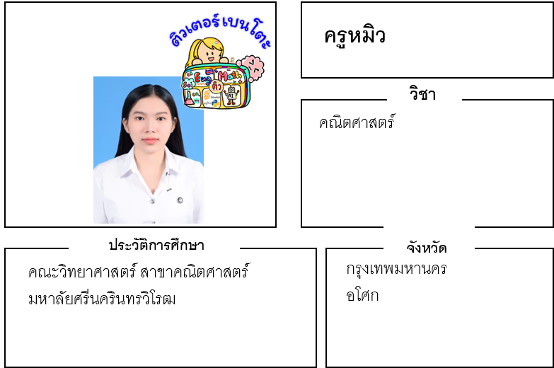ติวเตอร์เบนโตะ-หมิว