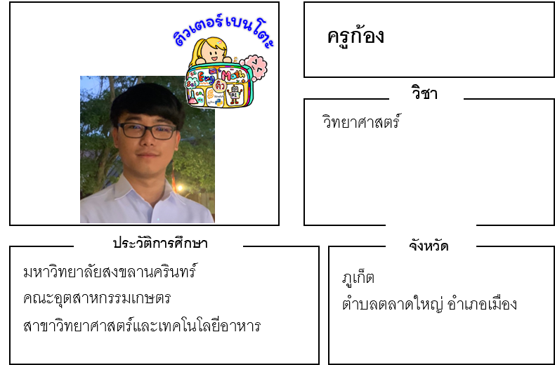 ติวเตอร์เบนโตะ-ก้อง ติวเตอร์เบนโตะ-ก้อง