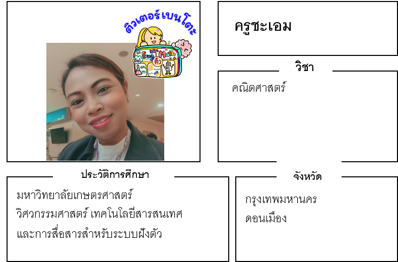 ติวเตอร์เบนโตะ-ชะเอม