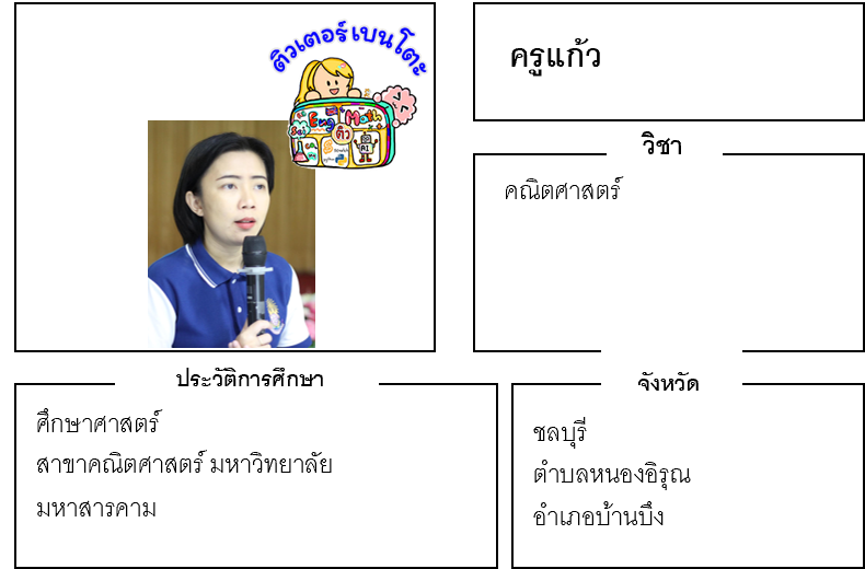 ติวเตอร์เบนโตะ-แก้ว