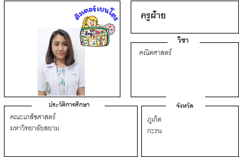 ติวเตอร์เบนโตะ-ฝ้าย