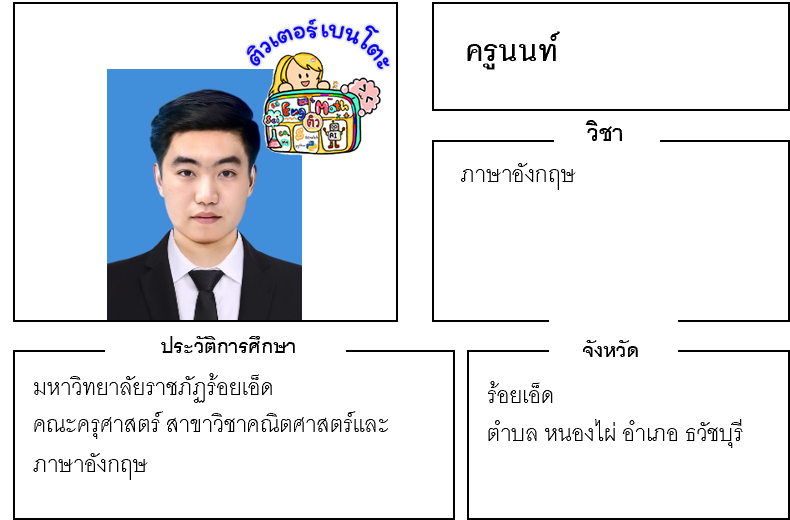 ติวเตอร์เบนโตะ-นนท์ ติวเตอร์เบนโตะ-นนท์
