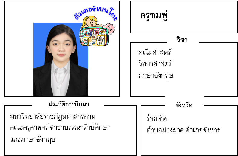 ติวเตอร์เบนโตะ-ชมพู่