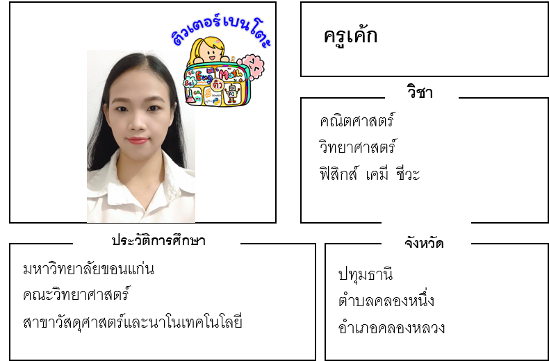 ติวเตอร์เบนโตะ-เค้ก