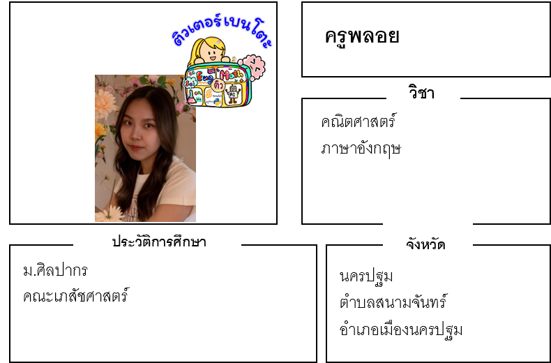 ติวเตอร์เบนโตะ-พลอย ติวเตอร์เบนโตะ-พลอย