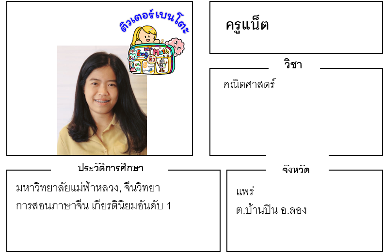 ติวเตอร์เบนโตะ-แน็ต ติวเตอร์เบนโตะ-แน็ต