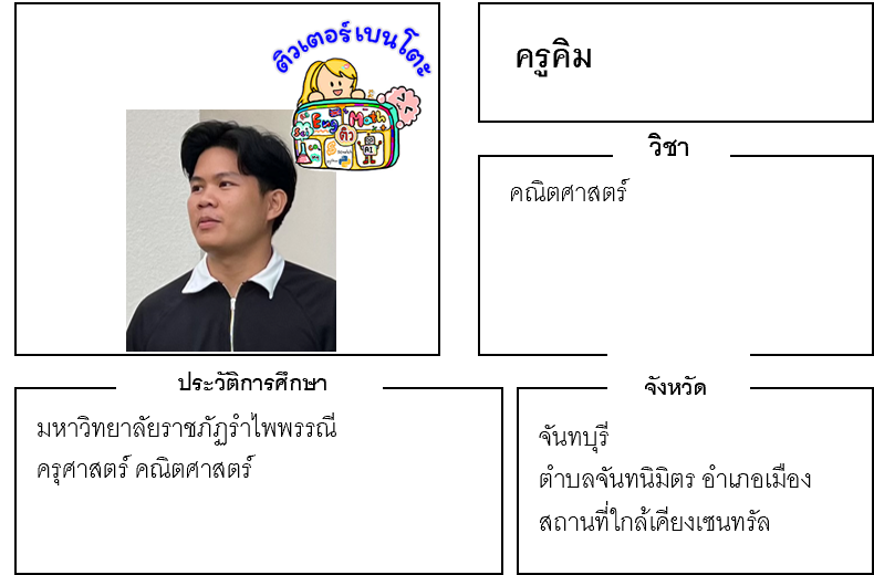 ติวเตอร์เบนโตะ-คิม ติวเตอร์เบนโตะ-คิม