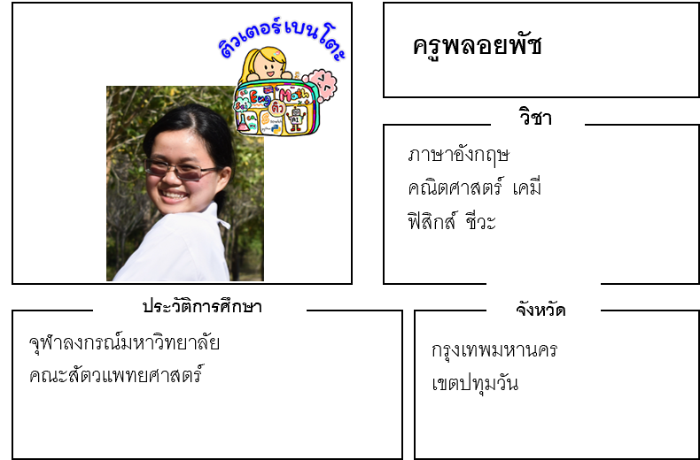 ติวเตอร์เบนโตะ-พลอยพัช