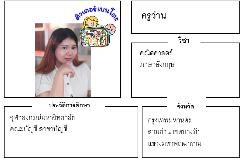 ติวเตอร์เบนโตะ-ว่าน