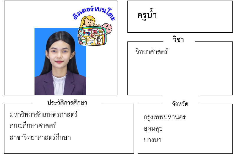 ติวเตอร์เบนโตะ-น้ำ