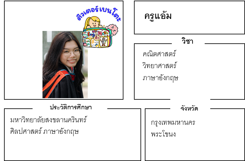 ติวเตอร์เบนโตะ-แอ้ม