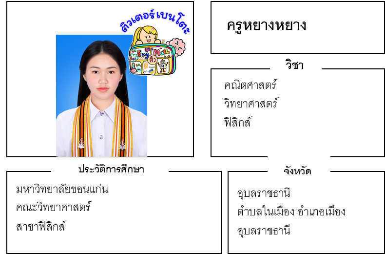 ติวเตอร์เบนโตะ-หยางหยาง