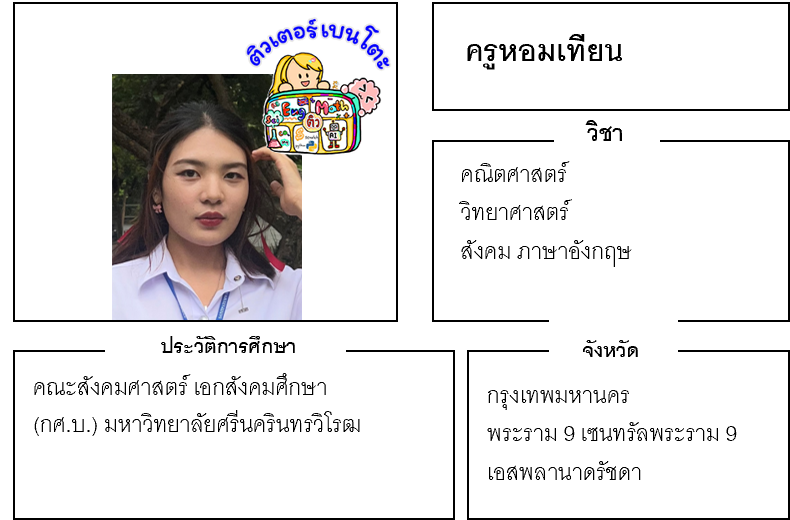 ติวเตอร์เบนโตะ-หอมเทียน