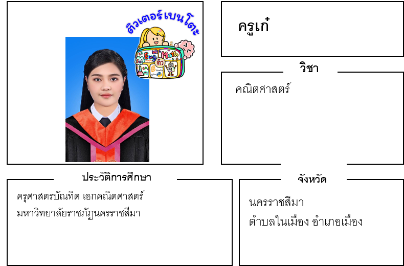 ติวเตอร์เบนโตะ-เก๋ ติวเตอร์เบนโตะ-เก๋