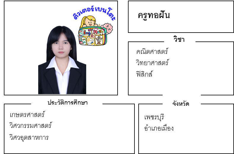 ติวเตอร์เบนโตะ-ทอฝัน