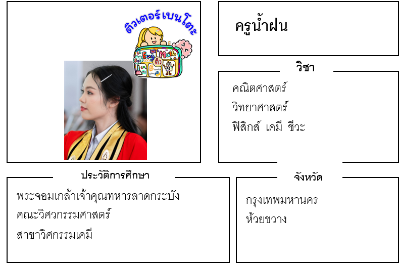 ติวเตอร์เบนโตะ-น้ำฝน