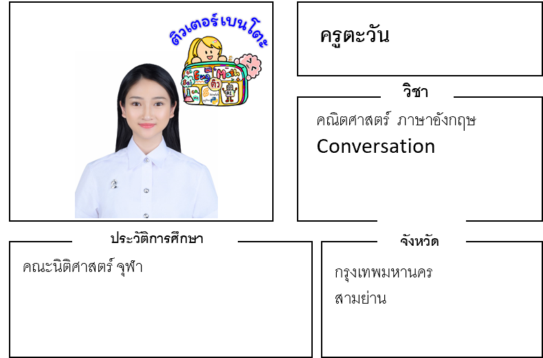 ติวเตอร์เบนโตะ-ตะวัน