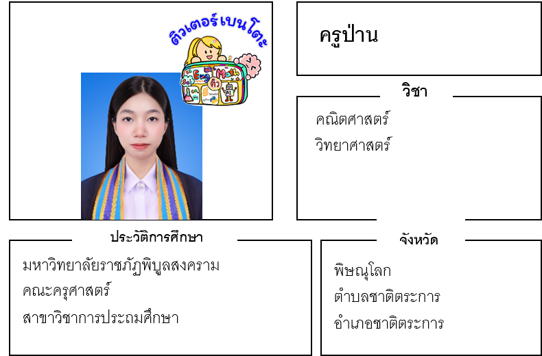 ติวเตอร์เบนโตะ-ป่าน