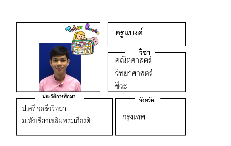 ติวเตอร์เบนโตะ-แบงค์ ติวเตอร์เบนโตะ-แบงค์