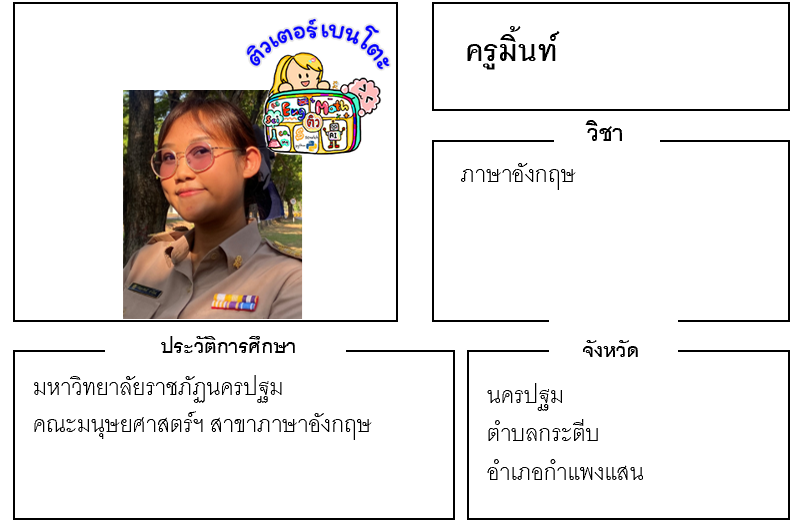 เรียนพิเศษนครปฐม ครูมิ้นท์ 24148 สอนภาษาอังกฤษ เรียนพิเศษนครปฐม ครูมิ้นท์ 24148 สอนภาษาอังกฤษ