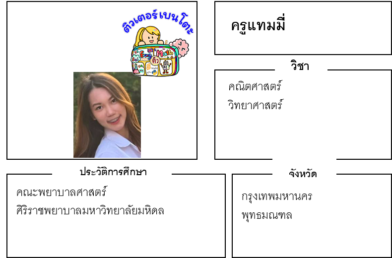 เรียนพิเศษพุทธมณฑล ครูแทมมี่ 24191 สอนคณิตศาสตร์ วิทยาศาสตร์