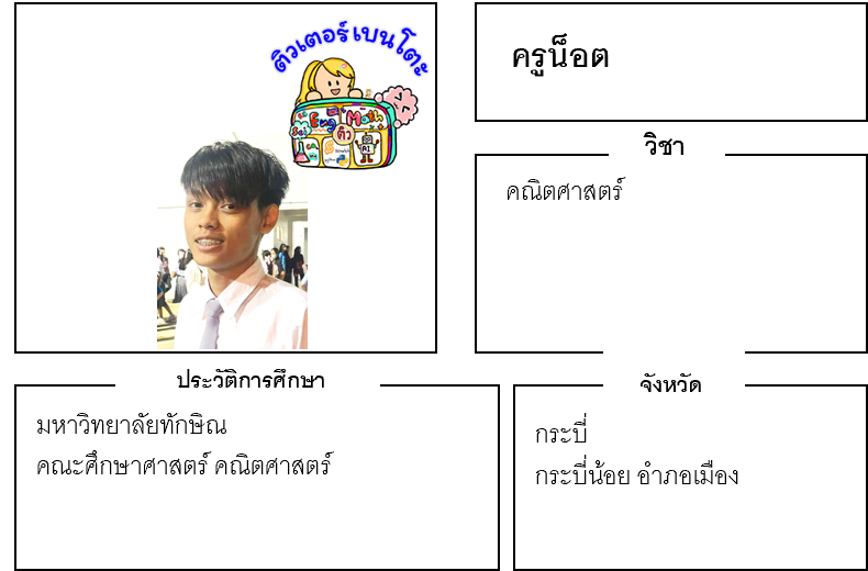 เรียนพิเศษกระบี่ ครูน็อต 24194 สอนคณิตศาสตร์