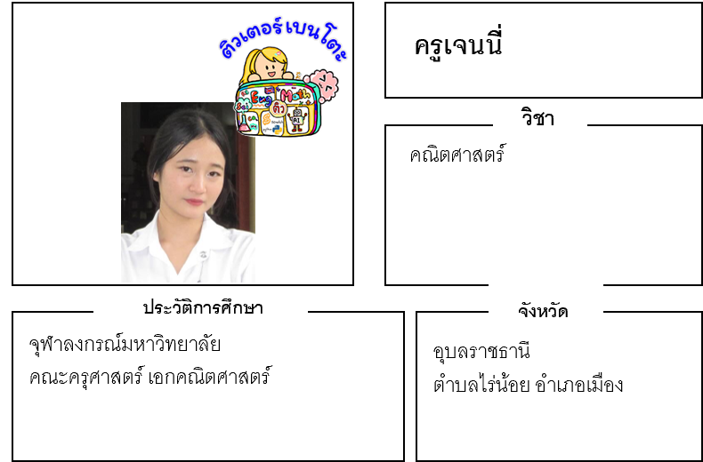 เรียนพิเศษอุบลราชธานี ครูเจนนี่ 24230 สอนคณิตศาสตร์