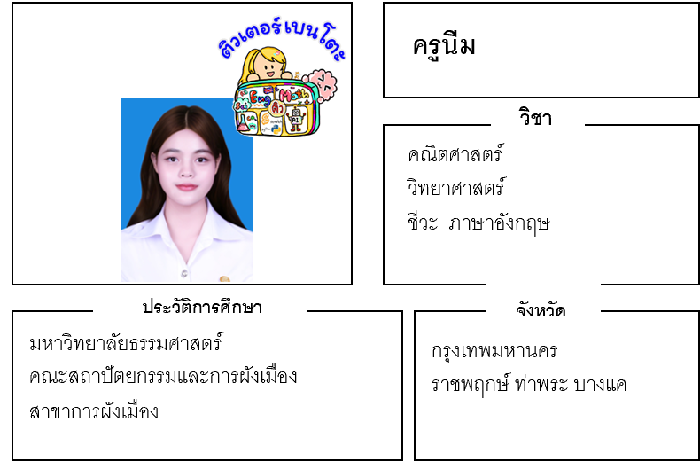 เรียนพิเศษราชพฤกษ์ ครูแบม 24234 สอนคณิตศาสตร์ วิทยาศาตร์