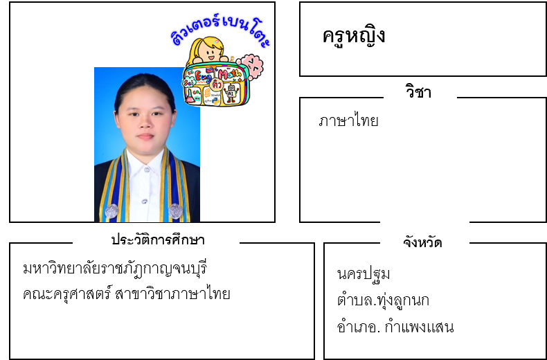 เรียนพิเศษนครปฐม ครูหญิง 24240 สอนภาษาไทย