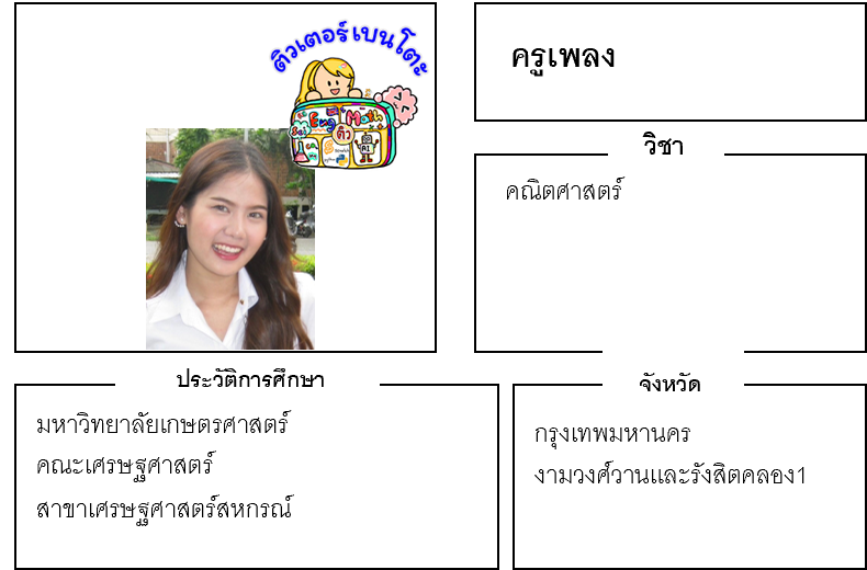 เรียนพิเศษงามวงศ์วาน ครูเพลง 24267 สอนคณิตศาสตร์