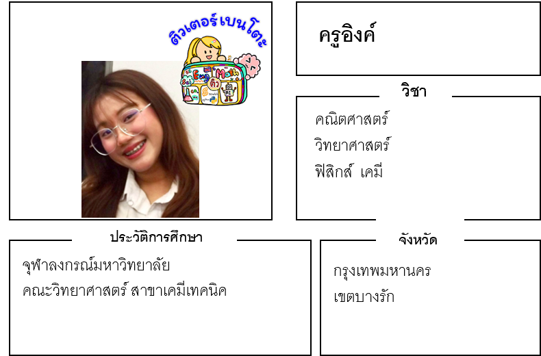 เรียนพิเศษบางรัก ครูอิงค์ 24322 สอนคณิตศาสตร์ วิทยาศาสตร์ ฟิสิกส์ เคมี