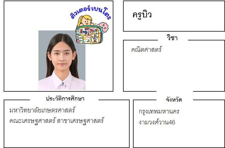 tutorbento.com บิว