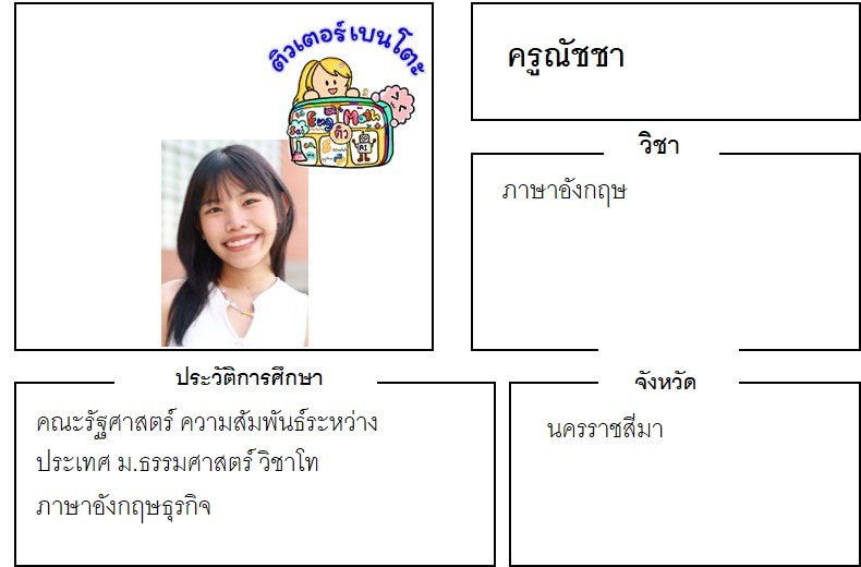 tutorbento.com ณัชชา