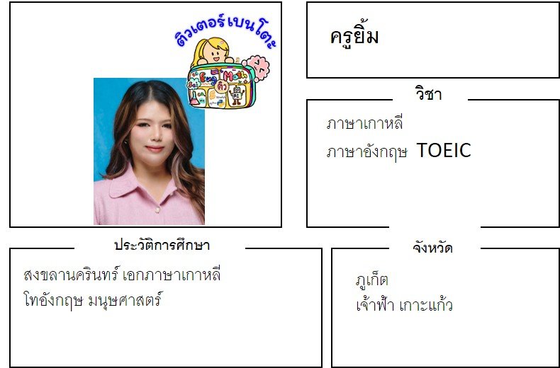 tutorbento.com ยิ้ม สอนพิเศษ เรียนพิเศษ ติวเตอร์ตัวต่อตัว เรียนพิเศษที่บ้าน
