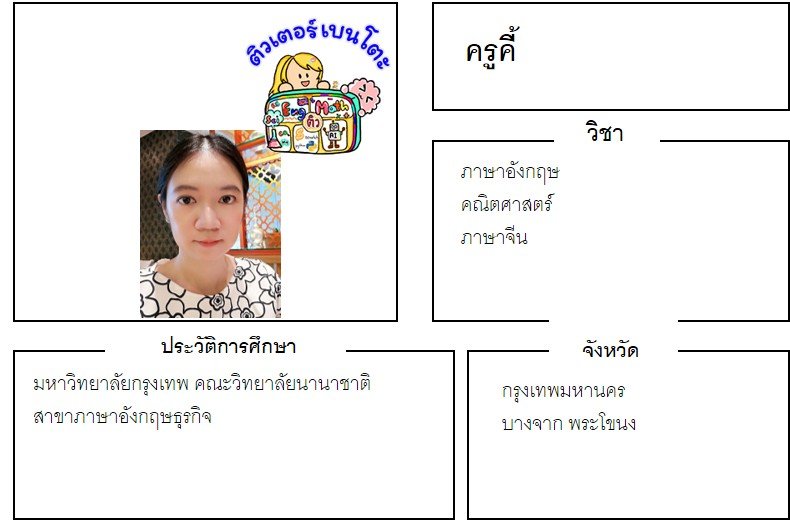 tutorbento.com คี้ สอนพิเศษ คณิต อังกฤษ จีน บางจาก พระโขนง