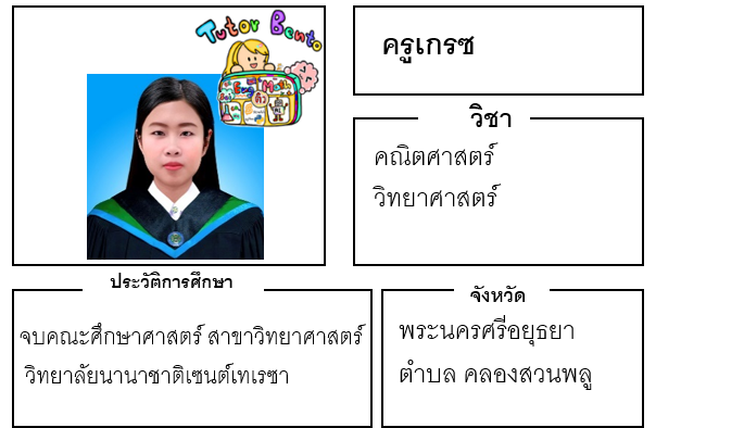 ติวเตอร์เบนโตะ-เกรซ ติวเตอร์เบนโตะ-เกรซ