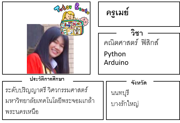 ติวเตอร์เบนโตะ-เมย์ ติวเตอร์เบนโตะ-เมย์