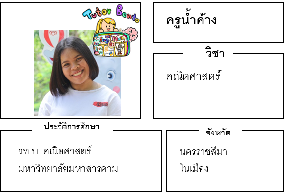 ติวเตอร์เบนโตะ-น้ำค้าง ติวเตอร์เบนโตะ-น้ำค้าง