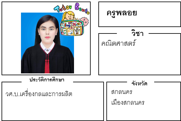 ติวเตอร์เบนโตะ-พลอย ติวเตอร์เบนโตะ-พลอย