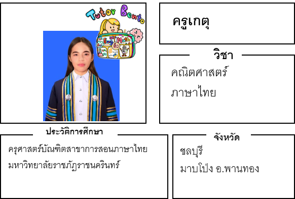 ติวเตอร์เบนโตะ-เกตุ ติวเตอร์เบนโตะ-เกตุ