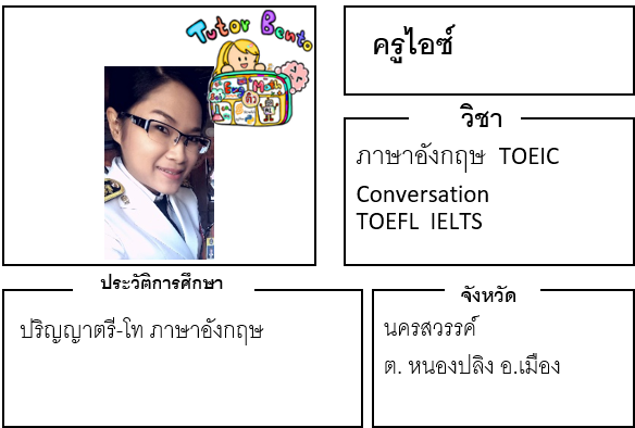 ติวเตอร์เบนโตะ-ไอซ์ ติวเตอร์เบนโตะ-ไอซ์